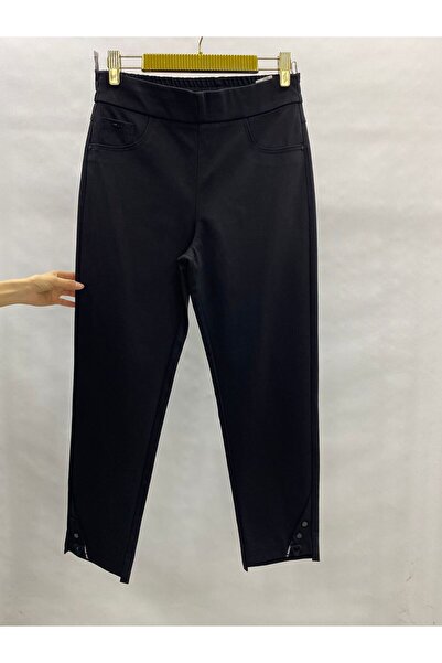 LADYDUİN Paça kapak rivet detaylı pantolon