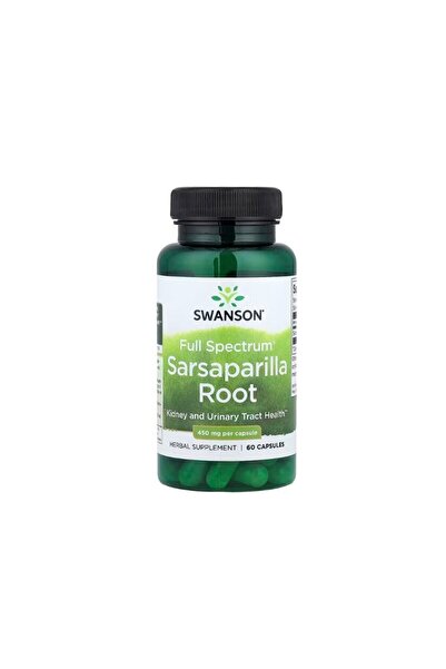 SWANSON Πλήρους Φάσματος Ρίζα Σαρσαπαρίλλας 450mg 60 κάψουλες