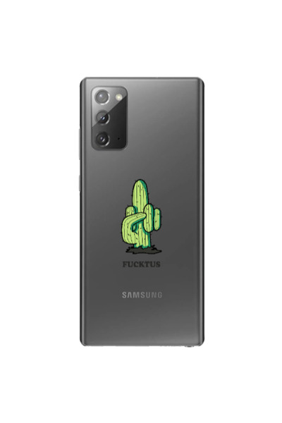 Other Samsung Note 20 Green Cactus Transparent Silicone TPU Θήκη