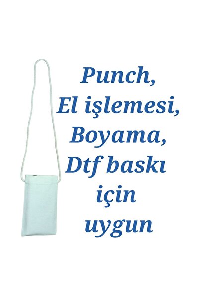 Punch, boyama,nakış ve dtf baskıya uygun. 5 li paket olarak TELEFON ÇANTASI, Bez Çanta, Omuz Çantası, ,Kanvas Çanta