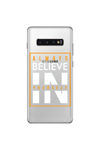 Other Samsung S10 Plus Always Belive Transparent Silicone TPU Θήκη