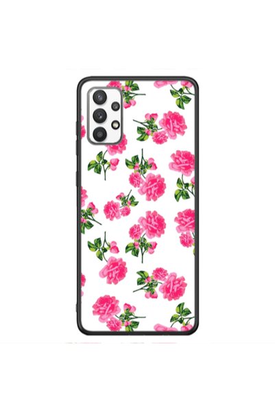 Other Samsung A13 4G Roses White Black Glossy Θήκη