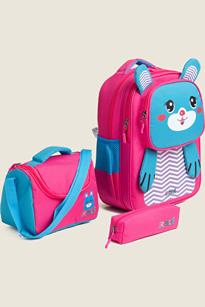MİECZ BAGS Sevimli Hayvan Karakterli Anaokulu & İlkokul Kız Erkek Çocuk Besle...