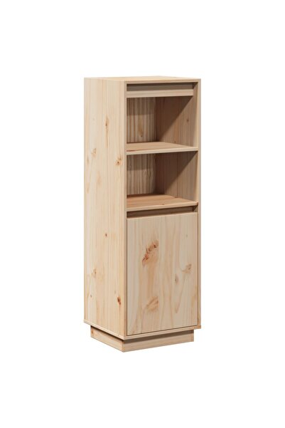 vidaxl Dulap înalt, gri, 37x34x110 cm, lemn masiv de pin