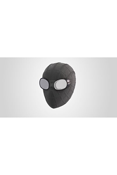 ART3 Siyah Spider-Man Noir Örümcek Adam Profesyonel Cosplay Maskesi - Mıknatı...