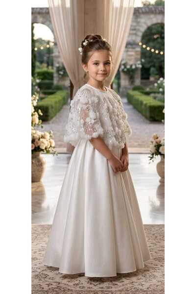 shahad fashion Girls' Royal Snow Style Dress
