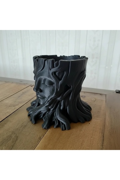 OEM Decorative Pot Face of the Forest, Statuette Vase for Small Plants