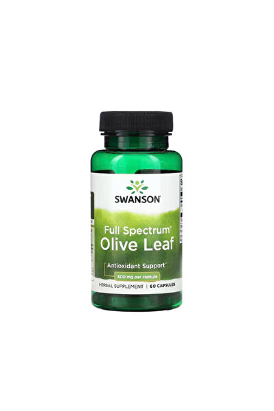 SWANSON Φύλλο Ελιάς Πλήρους Φάσματος 400mg 60 Κάψουλες