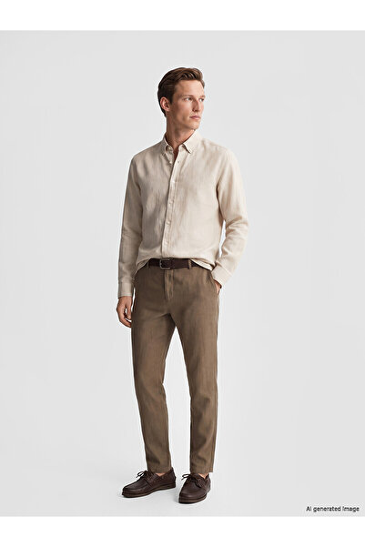 LC Waikiki Nevavm Regular Fit 100% Linen Men's Trousers with a Difference