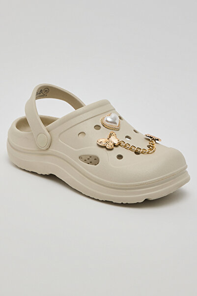 R&B Charm Detail Slingback Clogs