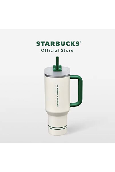Starbucks ®   كوب بارد أخضر اللون من الفولاذ المقاوم للصدأ سعة 40 أونصة.
