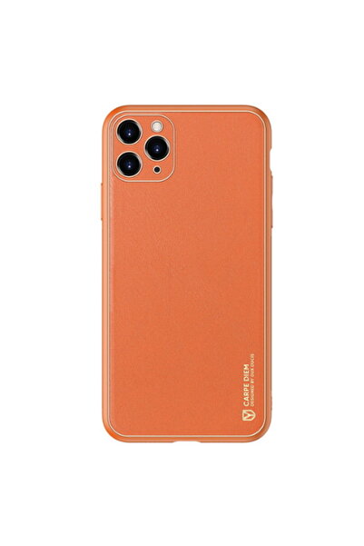 Dux Ducis Yolo Series Δερμάτινη θήκη για iPhone 11 Pro (Πορτοκαλί)