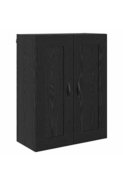 vidaxl Dulap montat pe perete Stejar Negru 69,5 x 34 x 90 cm