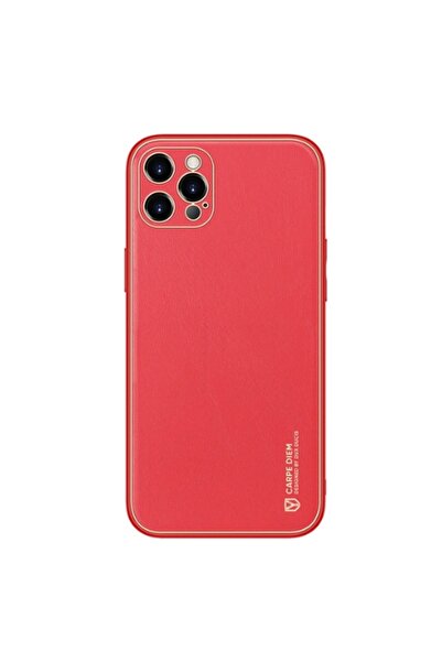 Dux Ducis Yolo Series Δερμάτινη θήκη για iPhone 12 Pro (Κόκκινο)