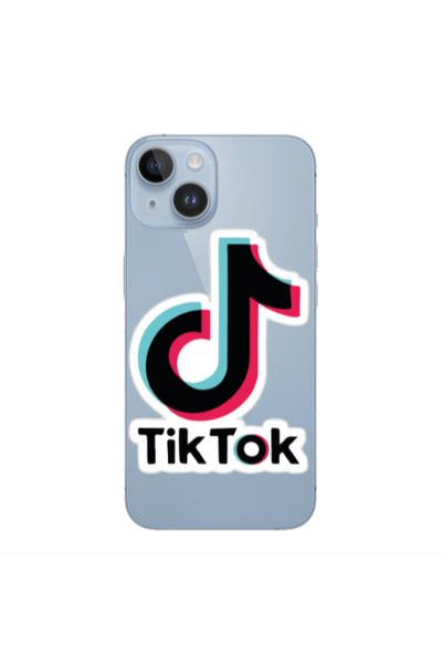 Other Apple iPhone 14 Tik Tok Transparent Silicone TPU Θήκη