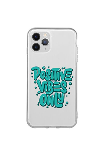 Other Apple iPhone 11 Pro Max Positive Vibes Only Transparent Silicone TPU Θήκη