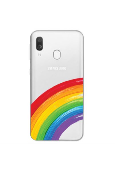 Other Samsung A40 Rainbow 3 Transparent Silicone TPU Θήκη