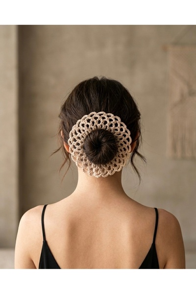 Smonday Hair Bun Clip Made of Cotton Thread