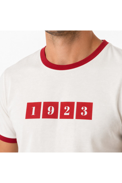 TFF BİSİKLET YAKA 1923 BASKILI T-SHİRT