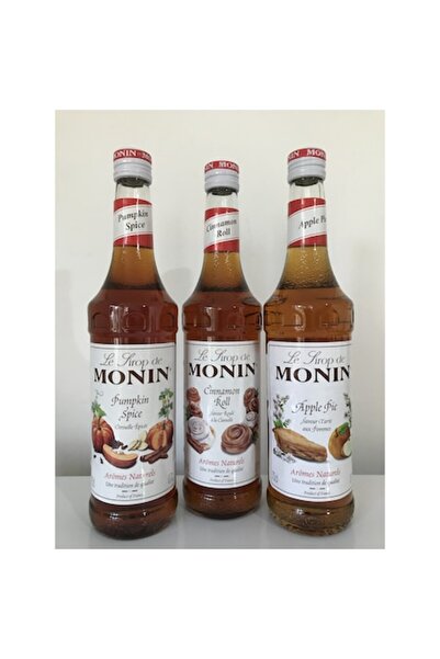 Monin Trio Set - Pumpkin Spice, Cinnamon Roll & Apple Pie - 3x 700ml