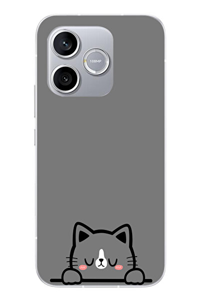 Le Balvo Honor 600 Lite Uyumlu Uyuyan Kedi Baskılı Silikon Kılıf