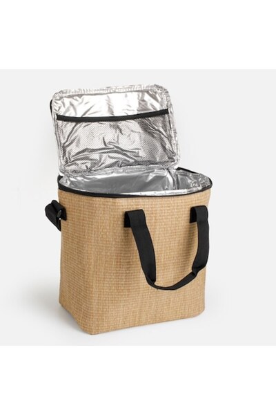 SHOPIENS Geanta Termica Picnic 15L Tip Cooler Aspect Rattan Cu Izolatie Termi...