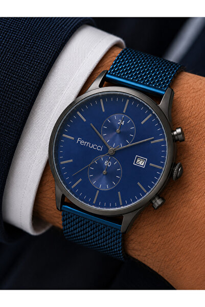 Ferrucci Men's Watch Combination Set Stylish and Modern Design with Gift Box
