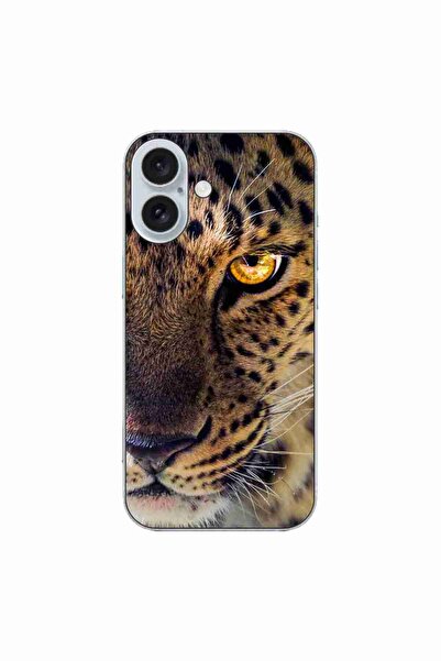 OEM Θήκη συμβατή με Apple iPhone 16 από σιλικόνη gel TPU με σχέδιο λεοπάρδαλης