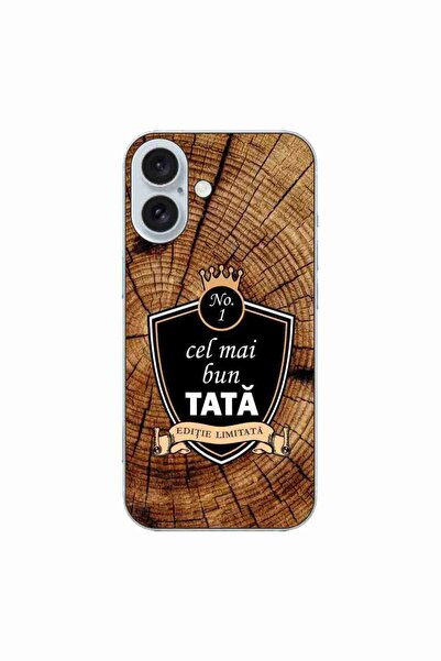 OEM Husa compatibila cu Apple iPhone 16 Silicon Gel Tpu Model Cel Mai Bun Tata