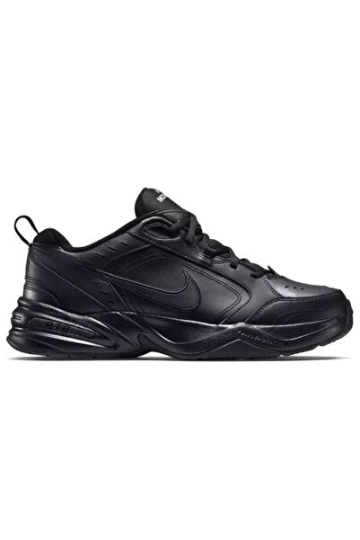 Nike , Air Monarch IV Leather and Eco- Leather Fitness Shoes, Black, 8.5