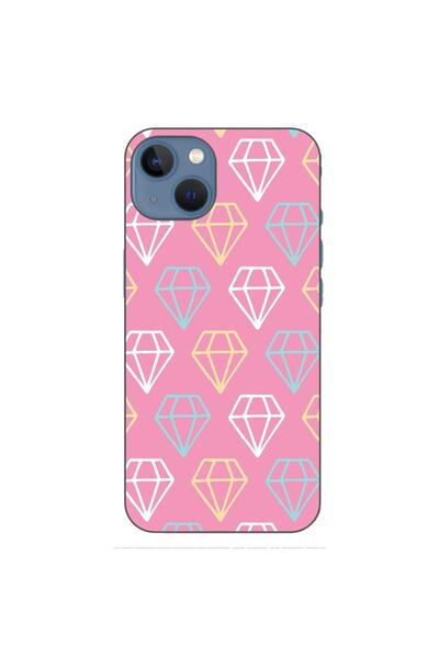 OEM Husa compatibila cu Apple iPhone 13 Silicon Gel Tpu Model Diamond Pattern...