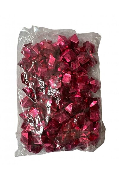 OEM Red Metallic Decorative Plastic Stones