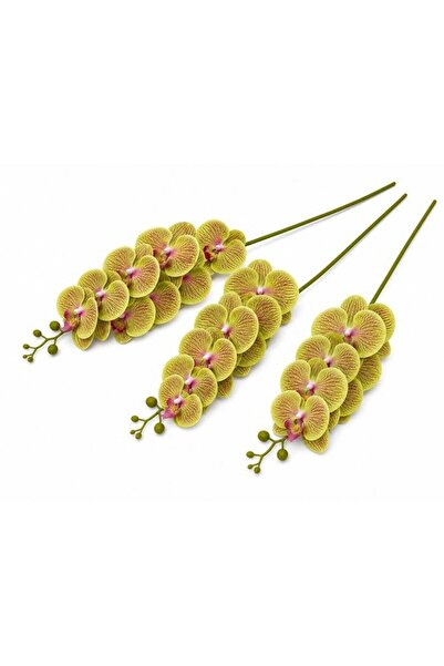 OEM Orhidee artificiala 15 flori 87 Verde-Lila