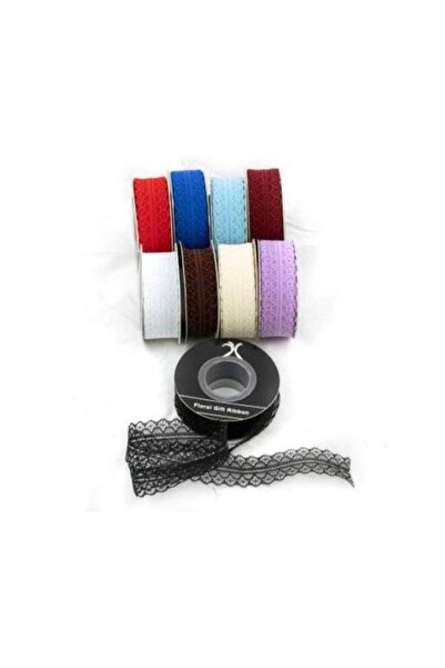 OEM Lace Ribbon Two Stripes Medium 2.5cm/22m Cream
