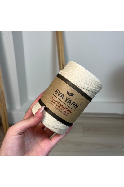 rüya hobi Eva Yarn Natural Kağıt Rafya 150 gram 230 metre Yerli Yumuşak Rafya