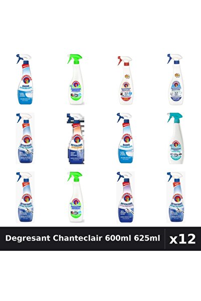 Chanteclair Set 12 Degresant Universal 600ml 625ml - 8 Arome, Anticalcar, Det...