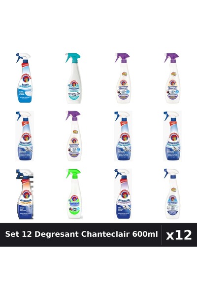 Chanteclair Set 12 Degresant Universal 600ml - Anti-Miros, Bicarbonat, Extra ...