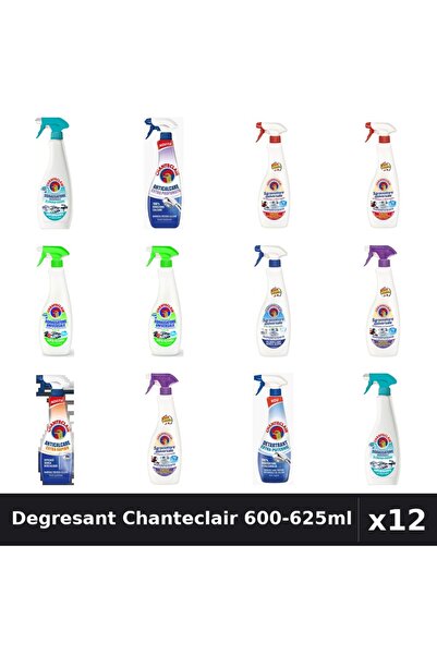 Chanteclair Set 12 Degresant Universal 600-625ml - 9 Arome Asortate, Anticalc...