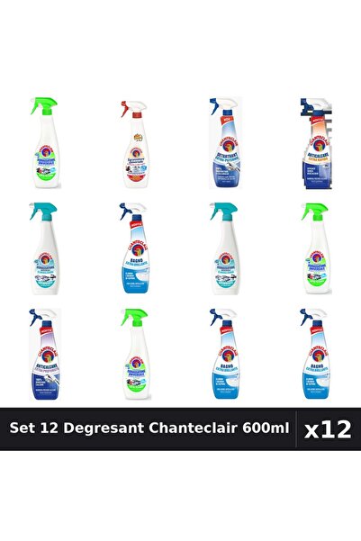 Chanteclair Set 12 Degresant Universal 600ml - Anti-Miros, Extra Parfumat, Ex...