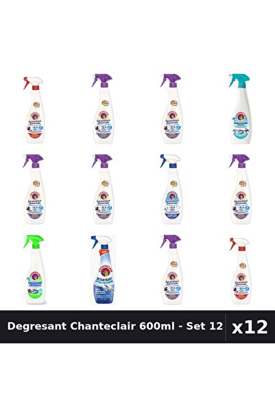 Chanteclair Set 12 Degresant Universal 600ml - Lavanda, Marsilia, Mosc, Bicar...