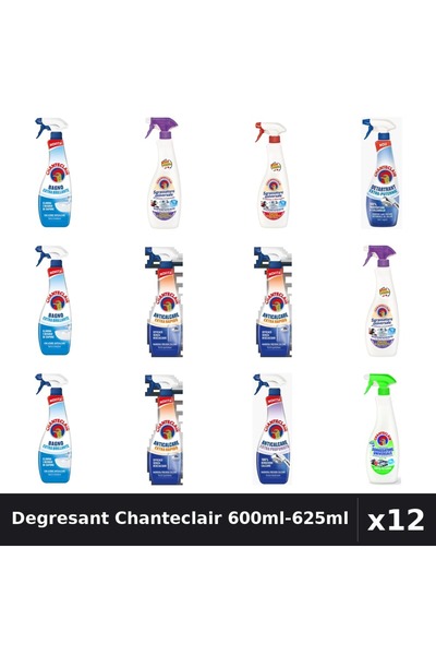 Chanteclair Set 12 Degresant Universal 600ml-625ml - Lavanda, Marsilia, Lămâi...