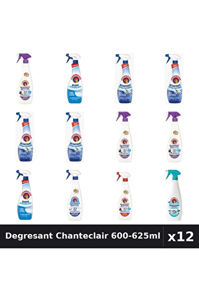 Chanteclair Set 12 Degresant Universal 600-625ml - 7 Arome, Anticalcar, Detar...