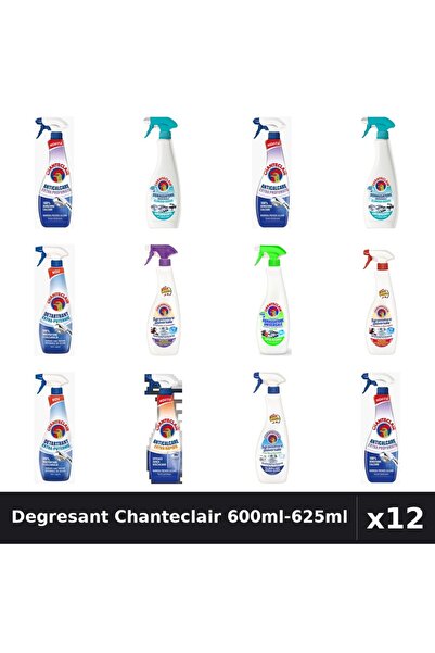 Chanteclair Set 12 Degresant Universal 600ml-625ml - 8 Arome, Anticalcar, Det...