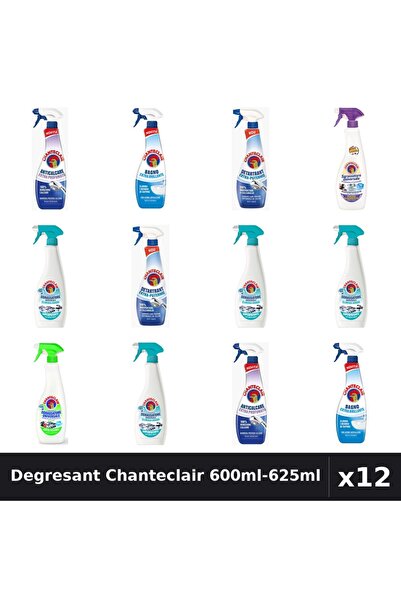 Chanteclair Set 12 Degresant Universal 600ml-625ml - Anti-Miros, Lămâie, Mosc...