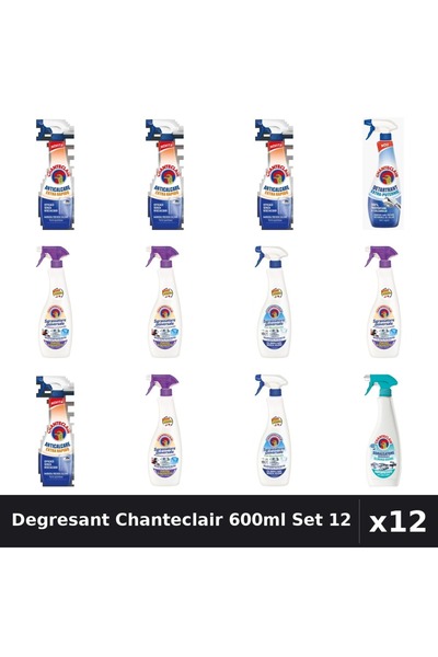 Chanteclair Set 12 Degresant Universal 600-625ml - Lavanda, Bicarbonat, Mosc,...
