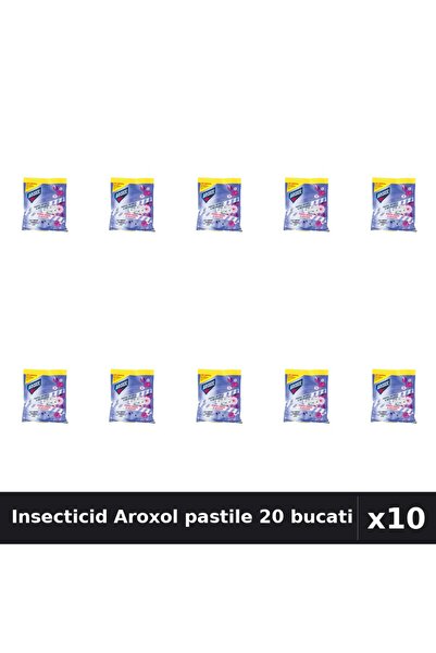 Aroxol Pachet 10 Insecticid Pastile Anti-Insecte 20 buc - Protecție Casă