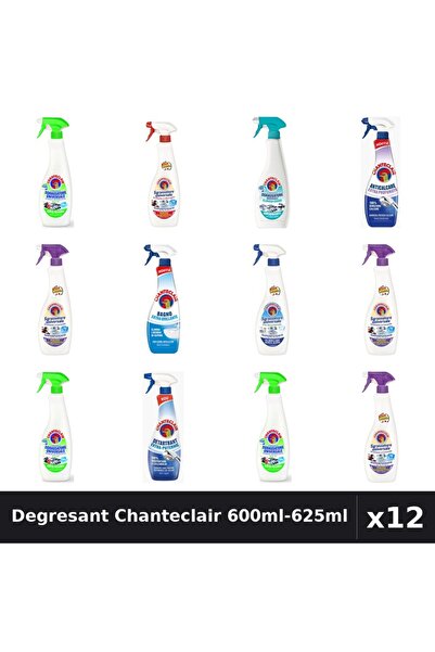 Chanteclair Set 12 Degresant Universal 600ml-625ml - 9 Arome, Anticalcar, Det...