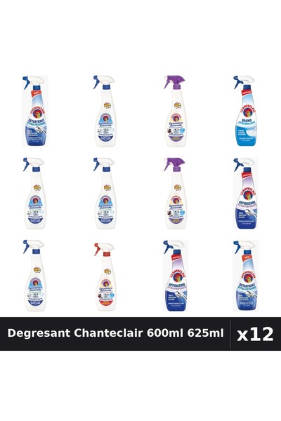Chanteclair Set 12 Degresant Universal 600ml 625ml - Bicarbonat, Lavanda, Mar...