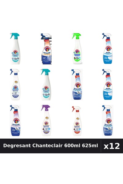Chanteclair Set 12 Degresant Universal 600ml, 625ml - 9 Arome, Anticalcar, De...