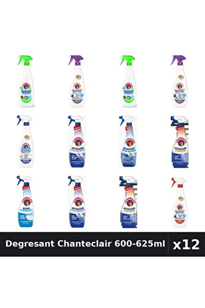 Chanteclair Set 12 Degresant Universal 600-625ml - 8 Arome, Anticalcar, Detar...